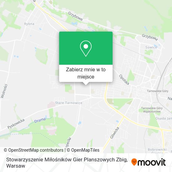 Mapa Stowarzyszenie Miłośników Gier Planszowych Zbig