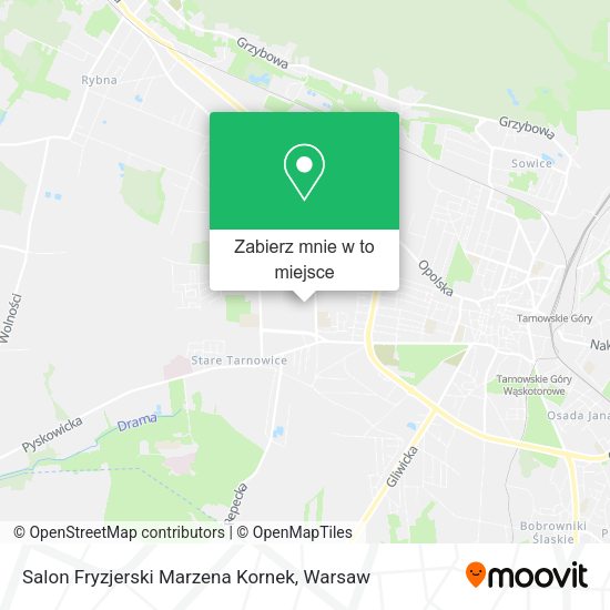 Mapa Salon Fryzjerski Marzena Kornek