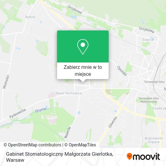 Mapa Gabinet Stomatologiczny Małgorzata Gierlotka