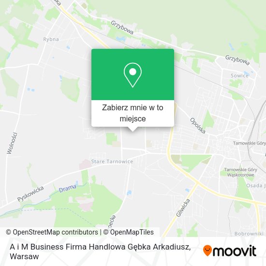 Mapa A i M Business Firma Handlowa Gębka Arkadiusz