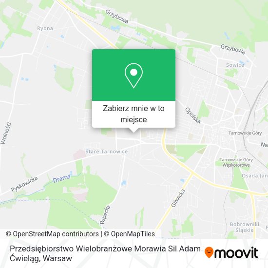 Mapa Przedsiębiorstwo Wielobranżowe Morawia Sil Adam Ćwieląg