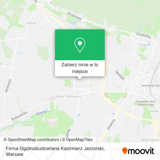 Mapa Firma Ogólnobudowlana Kazimierz Jeziorski