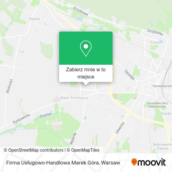 Mapa Firma Usługowo-Handlowa Marek Góra