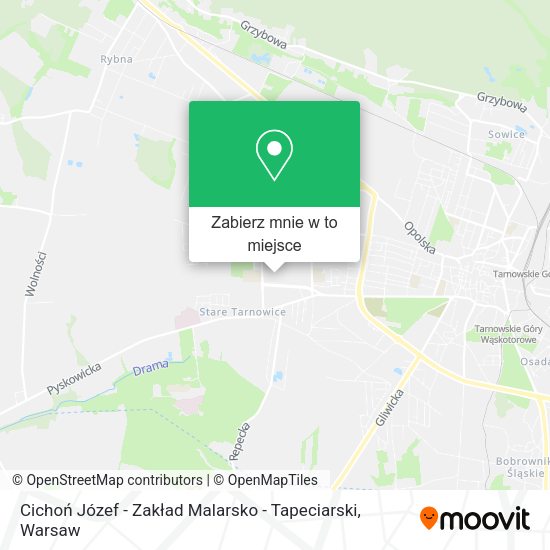 Mapa Cichoń Józef - Zakład Malarsko - Tapeciarski