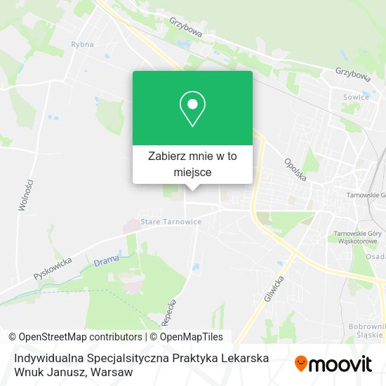 Mapa Indywidualna Specjalsityczna Praktyka Lekarska Wnuk Janusz