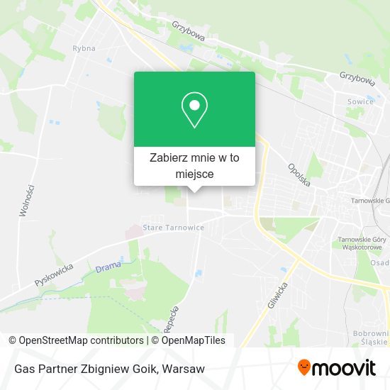 Mapa Gas Partner Zbigniew Goik