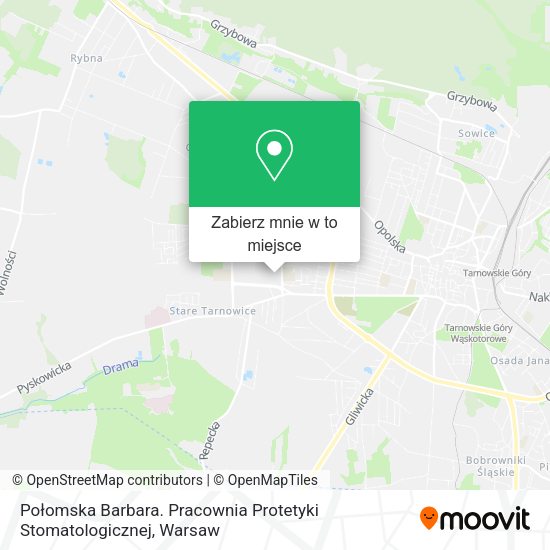 Mapa Połomska Barbara. Pracownia Protetyki Stomatologicznej