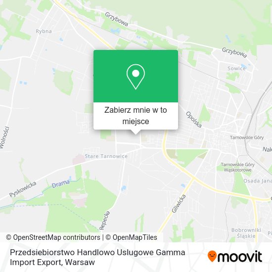 Mapa Przedsiebiorstwo Handlowo Uslugowe Gamma Import Export