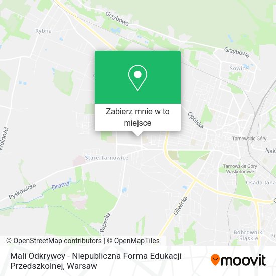 Mapa Mali Odkrywcy - Niepubliczna Forma Edukacji Przedszkolnej