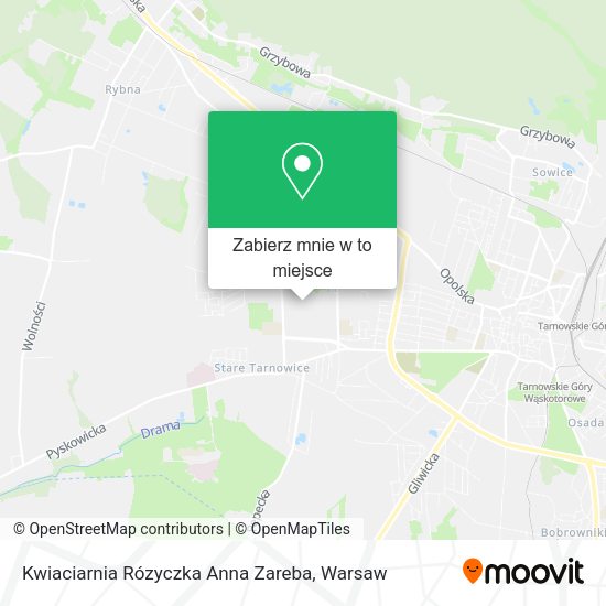 Mapa Kwiaciarnia Rózyczka Anna Zareba