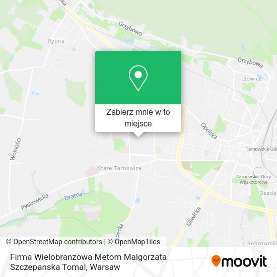 Mapa Firma Wielobranzowa Metom Malgorzata Szczepanska Tomal