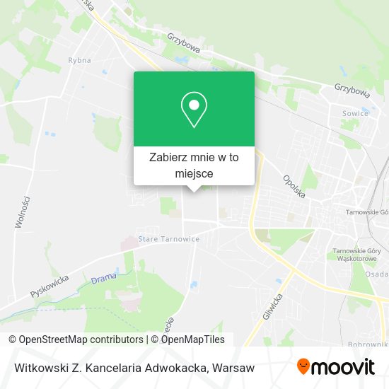 Mapa Witkowski Z. Kancelaria Adwokacka