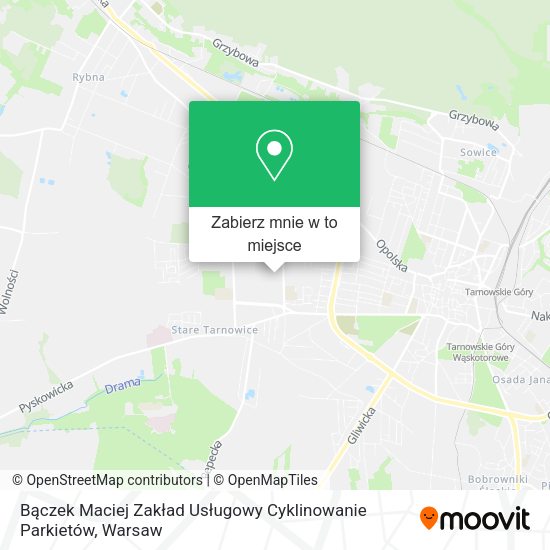 Mapa Bączek Maciej Zakład Usługowy Cyklinowanie Parkietów