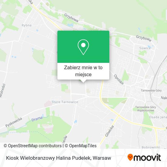 Mapa Kiosk Wielobranzowy Halina Pudelek