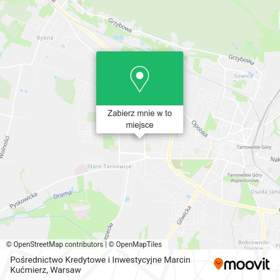 Mapa Pośrednictwo Kredytowe i Inwestycyjne Marcin Kućmierz