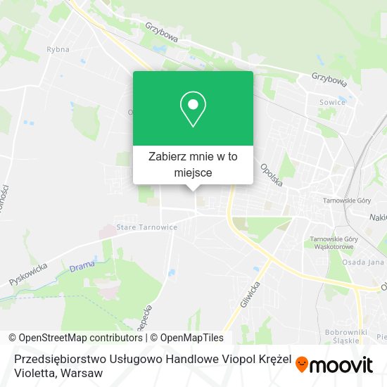 Mapa Przedsiębiorstwo Usługowo Handlowe Viopol Krężel Violetta