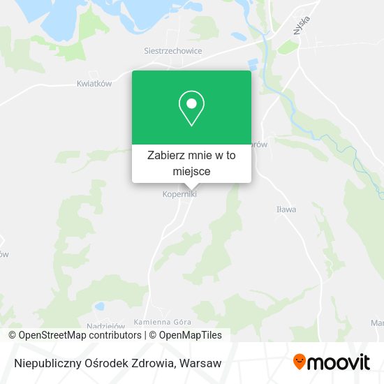 Mapa Niepubliczny Ośrodek Zdrowia