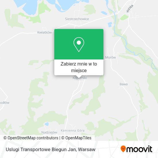 Mapa Uslugi Transportowe Biegun Jan