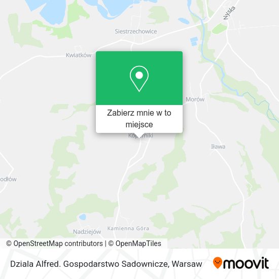 Mapa Dziala Alfred. Gospodarstwo Sadownicze