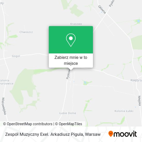 Mapa Zespół Muzyczny Exel. Arkadiusz Pigula