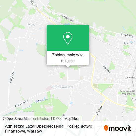 Mapa Agnieszka Łazaj Ubezpieczenia i Pośrednictwo Finansowe