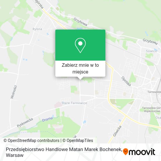 Mapa Przedsiębiorstwo Handlowe Matan Marek Bochenek