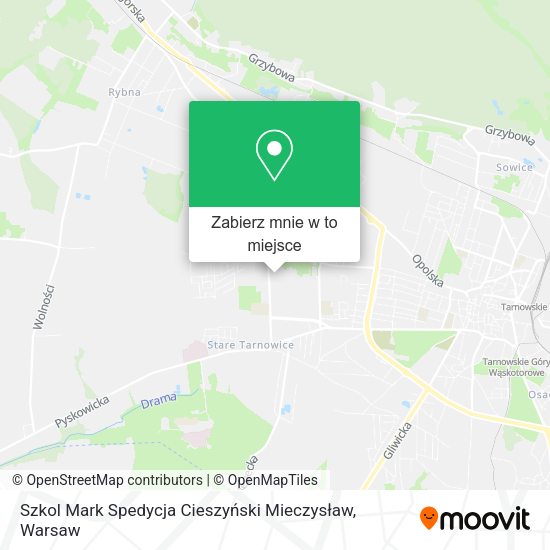 Mapa Szkol Mark Spedycja Cieszyński Mieczysław