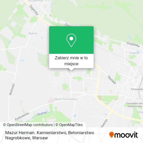 Mapa Mazur Herman. Kamieniarstwo, Betoniarstwo Nagrobkowe