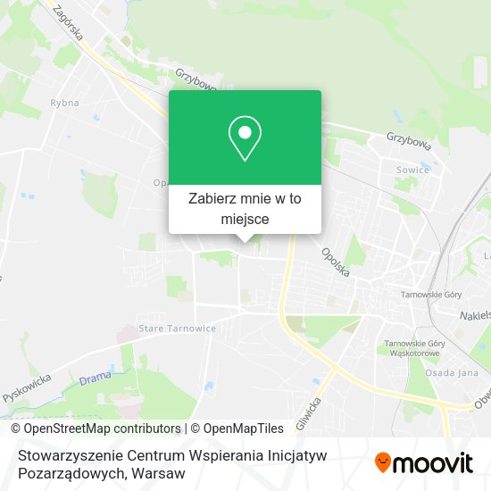 Mapa Stowarzyszenie Centrum Wspierania Inicjatyw Pozarządowych