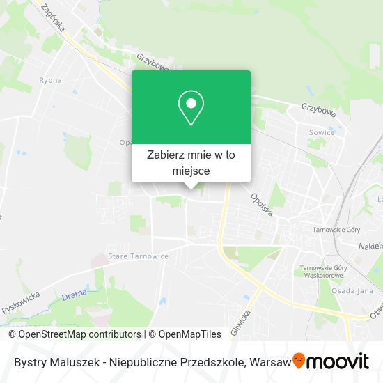 Mapa Bystry Maluszek - Niepubliczne Przedszkole