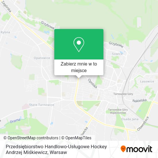 Mapa Przedsiębiorstwo Handlowo-Usługowe Hockey Andrzej Miśkiewicz