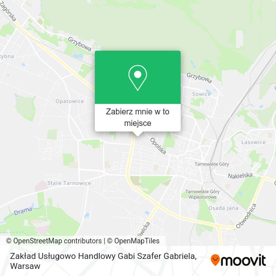 Mapa Zakład Usługowo Handlowy Gabi Szafer Gabriela