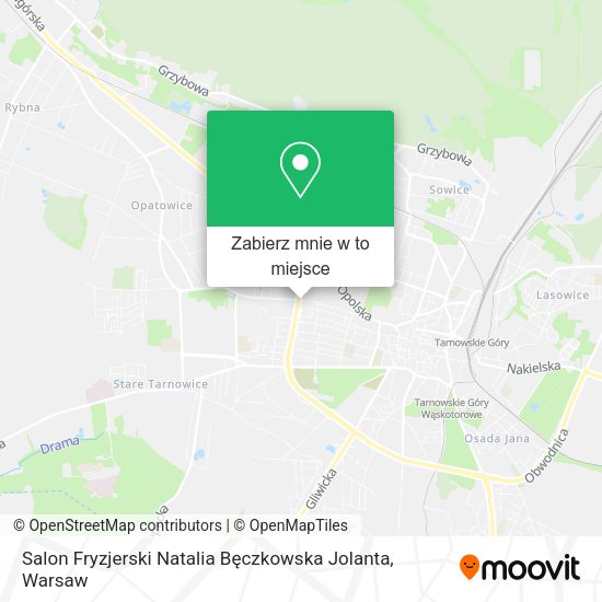 Mapa Salon Fryzjerski Natalia Bęczkowska Jolanta