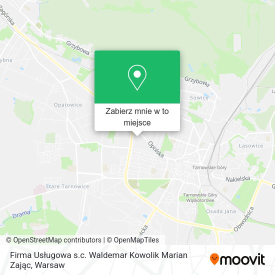 Mapa Firma Usługowa s.c. Waldemar Kowolik Marian Zając