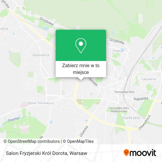 Mapa Salon Fryzjerski Król Dorota