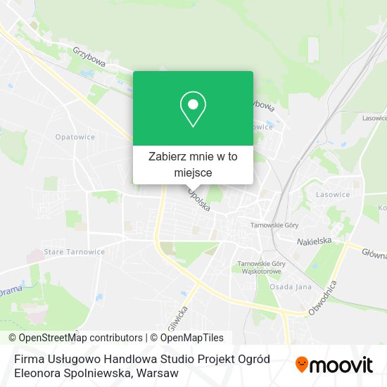 Mapa Firma Usługowo Handlowa Studio Projekt Ogród Eleonora Spolniewska