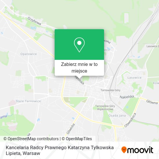 Mapa Kancelaria Radcy Prawnego Katarzyna Tylkowska Lipieta