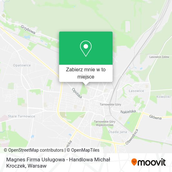 Mapa Magnes Firma Usługowa - Handlowa Michał Kroczek