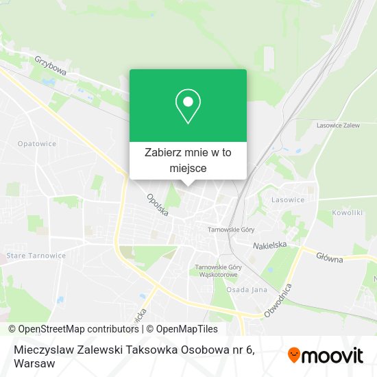 Mapa Mieczyslaw Zalewski Taksowka Osobowa nr 6