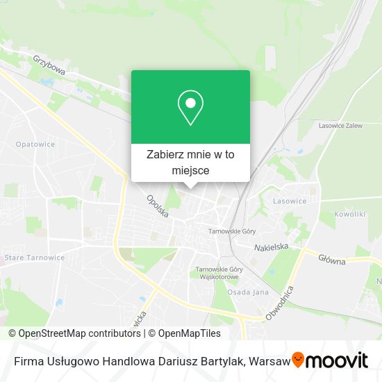 Mapa Firma Usługowo Handlowa Dariusz Bartylak