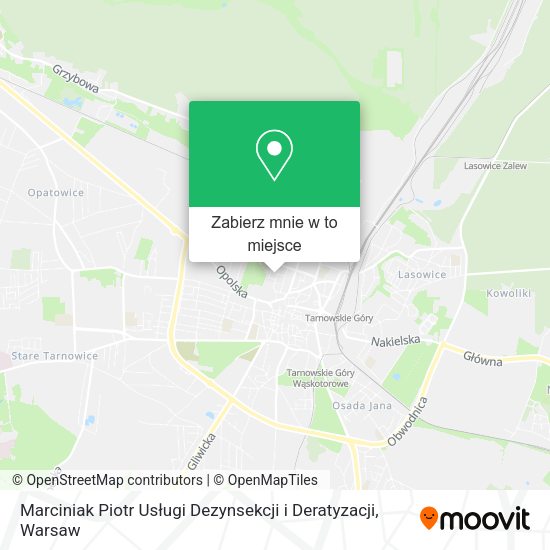 Mapa Marciniak Piotr Usługi Dezynsekcji i Deratyzacji