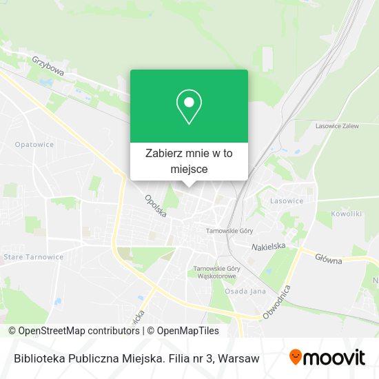 Mapa Biblioteka Publiczna Miejska. Filia nr 3