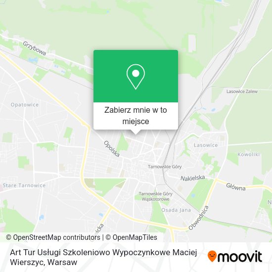 Mapa Art Tur Usługi Szkoleniowo Wypoczynkowe Maciej Wierszyc