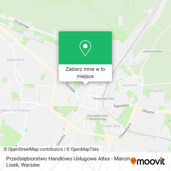 Mapa Przedsiębiorstwo Handlowo Usługowe Altex - Marcin Lisek