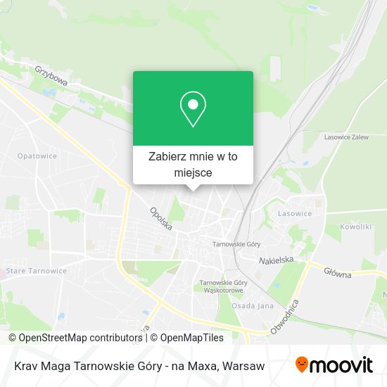 Mapa Krav Maga Tarnowskie Góry - na Maxa