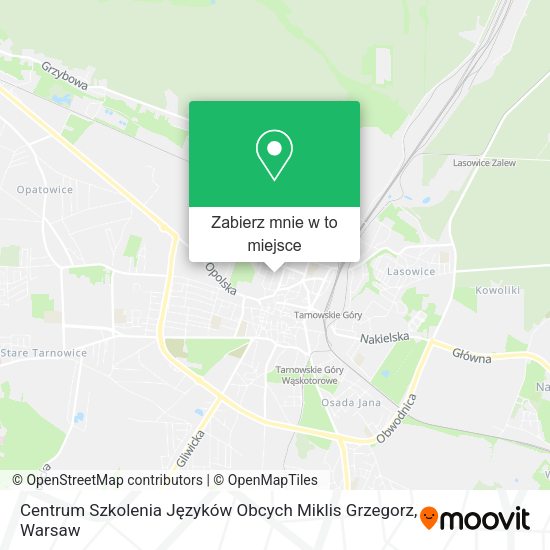 Mapa Centrum Szkolenia Języków Obcych Miklis Grzegorz