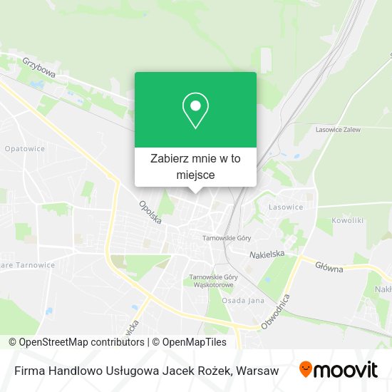 Mapa Firma Handlowo Usługowa Jacek Rożek