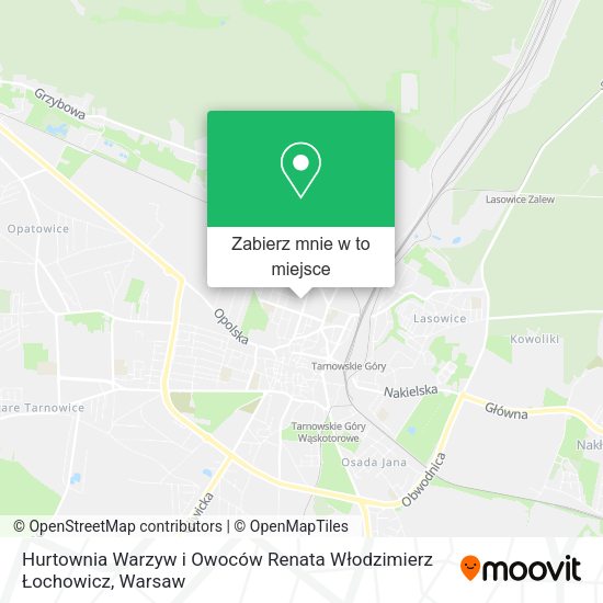 Mapa Hurtownia Warzyw i Owoców Renata Włodzimierz Łochowicz