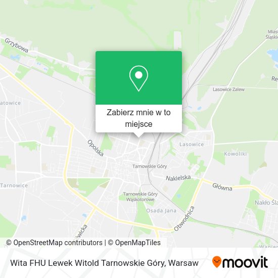 Mapa Wita FHU Lewek Witold Tarnowskie Góry