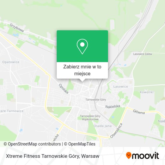 Mapa Xtreme Fitness Tarnowskie Góry